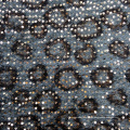 Fringed Feather Leopard Print Knit Sequin Embroidery Fabric